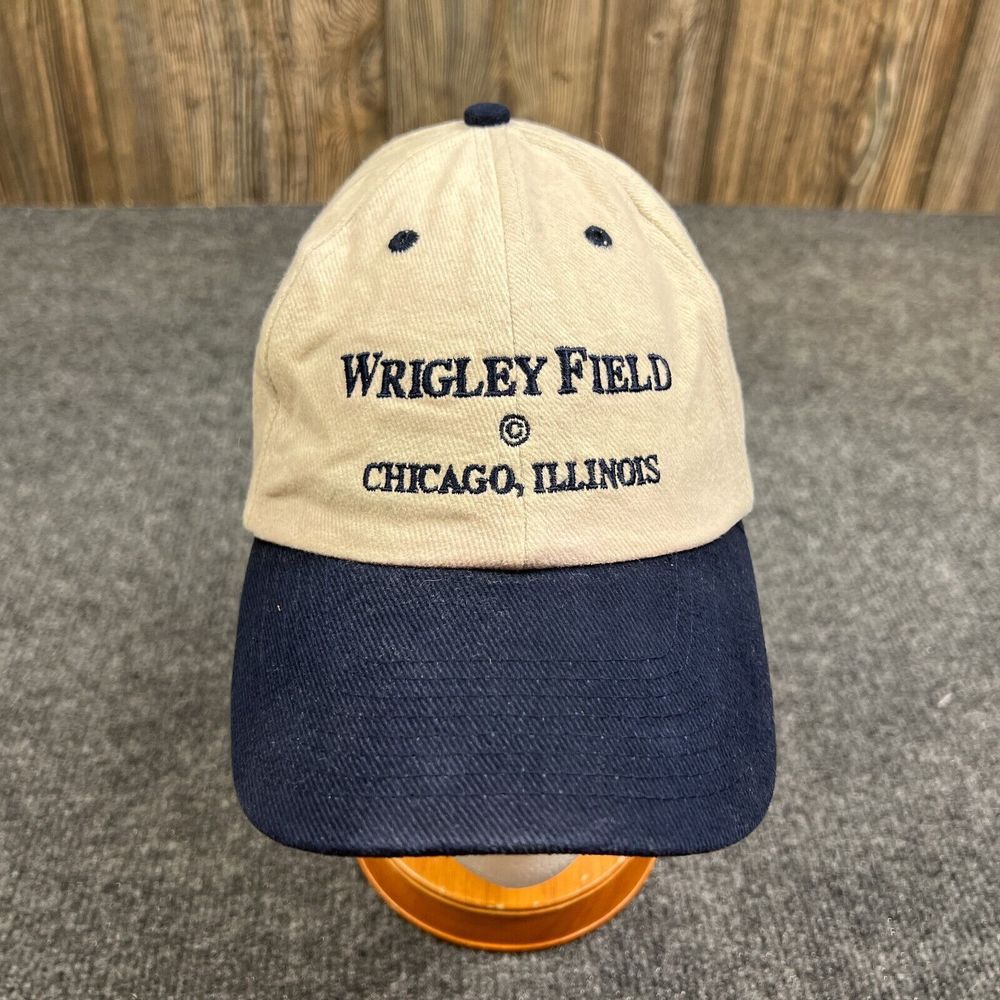 Sun Cap Wrigley Field Chicago Illinois Cubs Cap Adult Adjustable Spell Out Hat